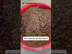 Peralatan produksi pupuk organik penggilingan bahan semi basah kotoran domba