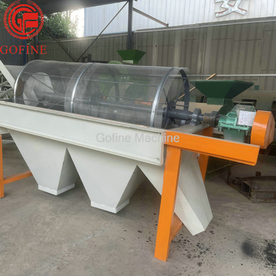 Layar Trommel Rotary Emas Kapur Komersial Kapasitas Besar