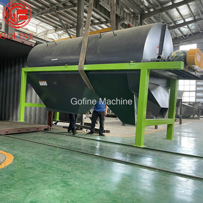 Industri Pupuk Mesin Drum Trommel Screen Efisiensi Tinggi