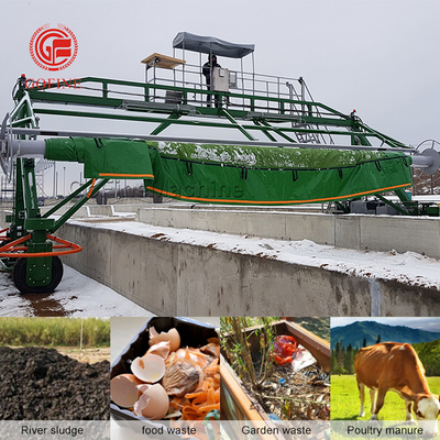 380v Bio limbah pupuk ayam Fermentasi pupuk organik Kompost Turner