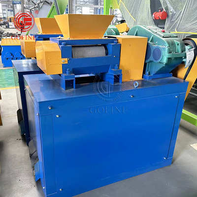 150mm Lebar mesin granulator rol ganda 1-2T/H Ammonium Sulphate Compact Fertilizer Pabrik Produksi