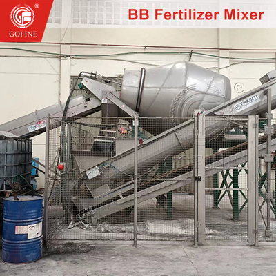 1-2 T/h BB Fertilizer Campuran Pabrik Bulk Campuran Pupuk Mixer