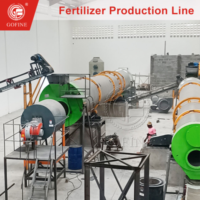 1 Ton/jam NPK Granulator Lini Produksi Pupuk Organik Pabrik Komposisi