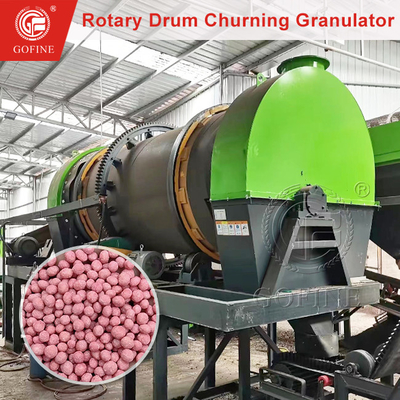 Rotary Drum Churning Granulator Desain Peralatan Produksi Pupuk