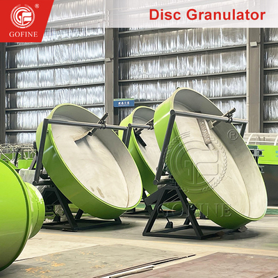 3-10mm Komposisi pupuk organik Granules Disc Pan Mesin Granulating pupuk