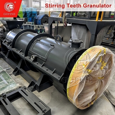 Granulator pupuk organik berbentuk bola 15kw Mesin struktur yang wajar