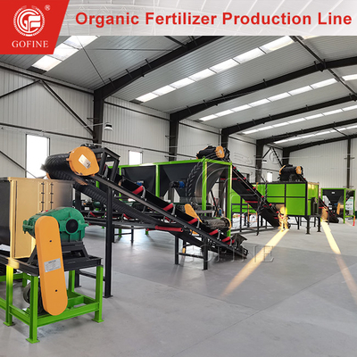 1-2T/H Lini Produksi Pupuk Organik Dengan Sertifikasi CE Untuk Perlindungan Lingkungan