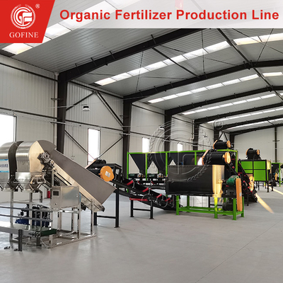 Lini Produksi Pupuk Organik Serbuk Pabrik Turner Kompos Untuk Daur Ulang Limbah Dan Kompos