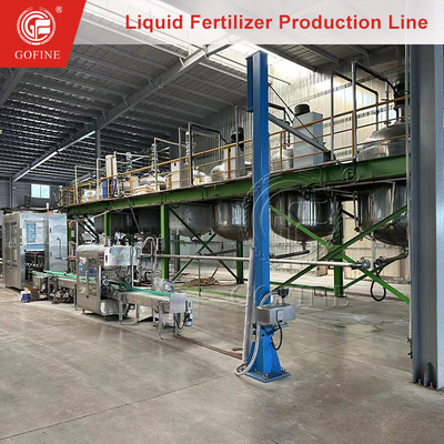 Jalur Produksi Pengadukan dan Pengisian Pupuk Larut Air
