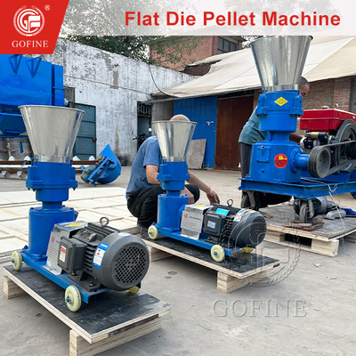 Mesin penggiling pellet kecil tipe dry extrusion motor listrik