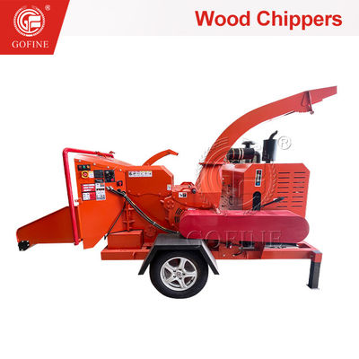 Mobil Heavy Duty Wood Chipper Untuk Cabang 3000r/min