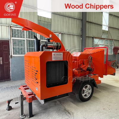 Electric Start Portable Wood Chipper Kayu Biomass Shredder