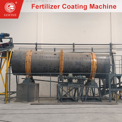 Liquid Spray Rotary Drum Fertilizer Coating Machine 0.1mm-1.5mm Ketebalan Lapisan