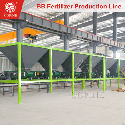 15t/h Bulk Fertilizer Granules Blending Mixer Machine untuk BB Fertilizer Production Line