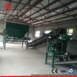 3T / H Anorganic Fertilizer Membuat Mesin Warna Hijau Kapasitas Produksi Besar