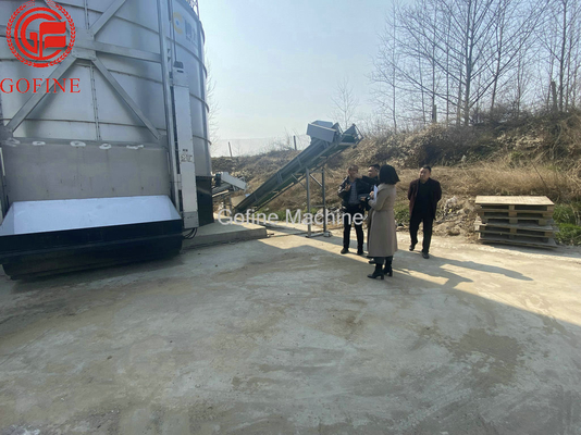 Tangki Fermentasi Pupuk Organik Vertikal Towable Rendering Kotoran Unggas