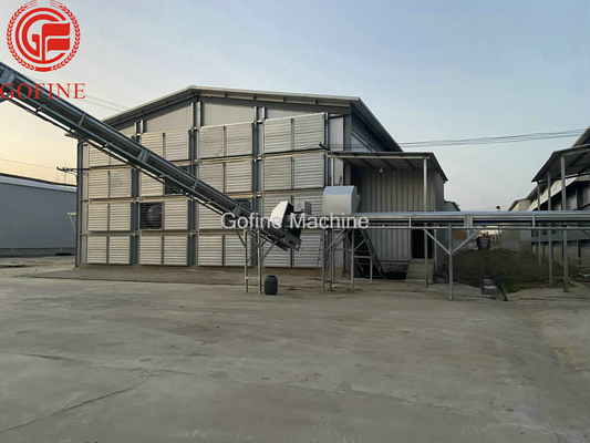 Peralatan Fermentasi Pupuk Organik Silinder 110KW Tangki Kompos Baja Karbon